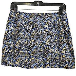 Vintage Express Ditsy Floral Stretch Cotton Mini Skirt Size 11/12